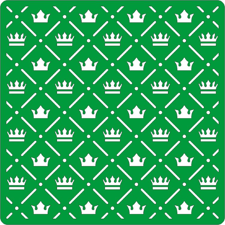 Трафарет на клеевой основе, фон 52, 15*15 см