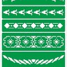 Трафарет на клеевой основе Бордюры-23, 14х20 см