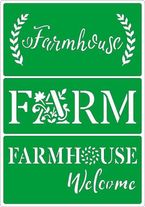 Трафарет на клеевой основе FARM, 14*20 см