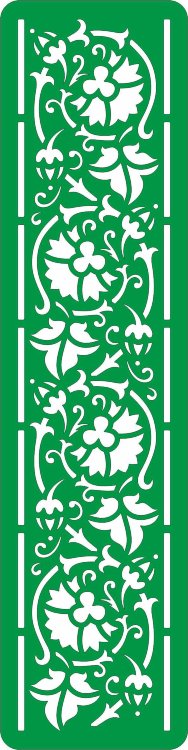 Трафарет на клеевой основе Бордюры-46, 5*20 см