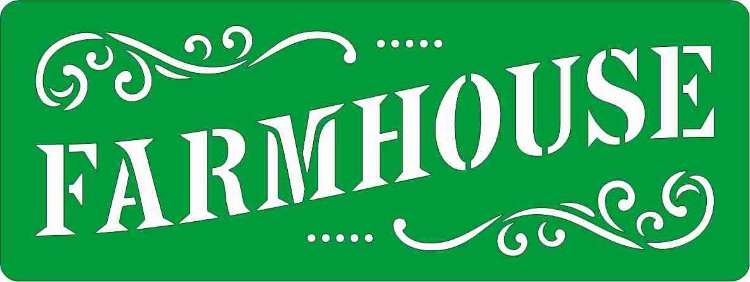 Трафарет на клеевой основе Farmhouse, 8*20 см