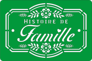 Трафарет на клеевой основе Histoire de famille