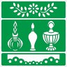 Трафарет на клеевой основе Духи, 15*15 см