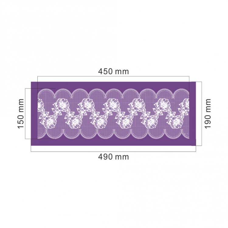 Кондитерский трафарет (mesh трафарет)  MST-01
