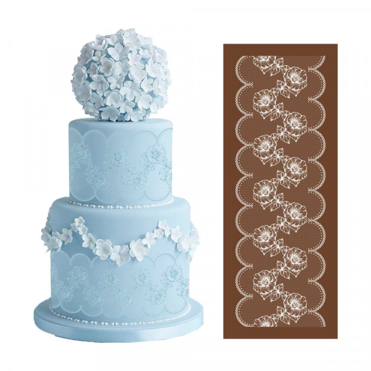 Кондитерский трафарет (mesh трафарет)  MST-01