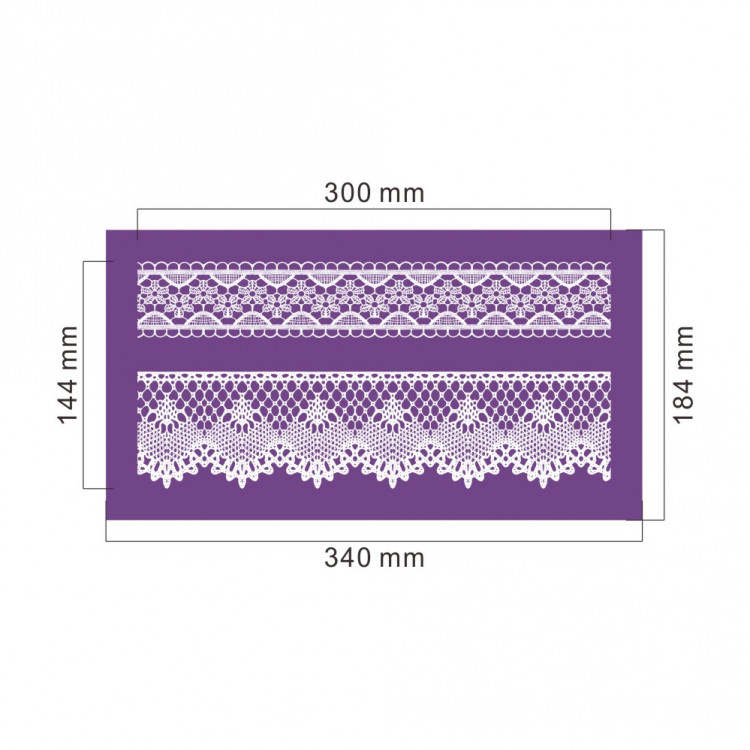 Кондитерский трафарет (mesh трафарет)  MST-02
