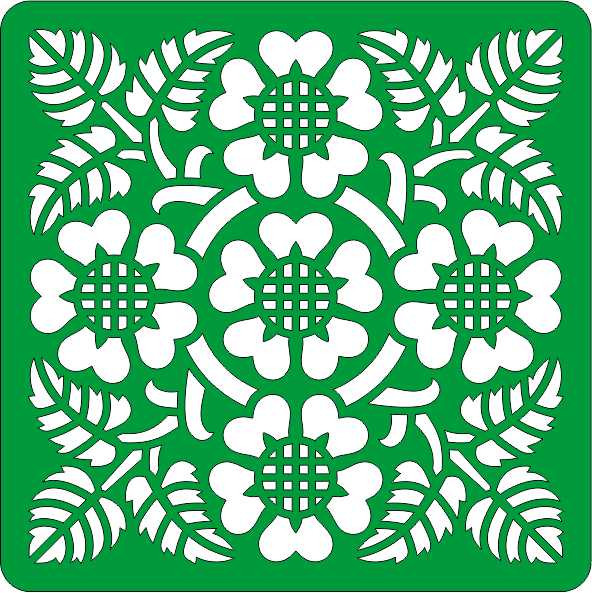 Трафарет на клеевой основе Плитка-70, 10*10 см