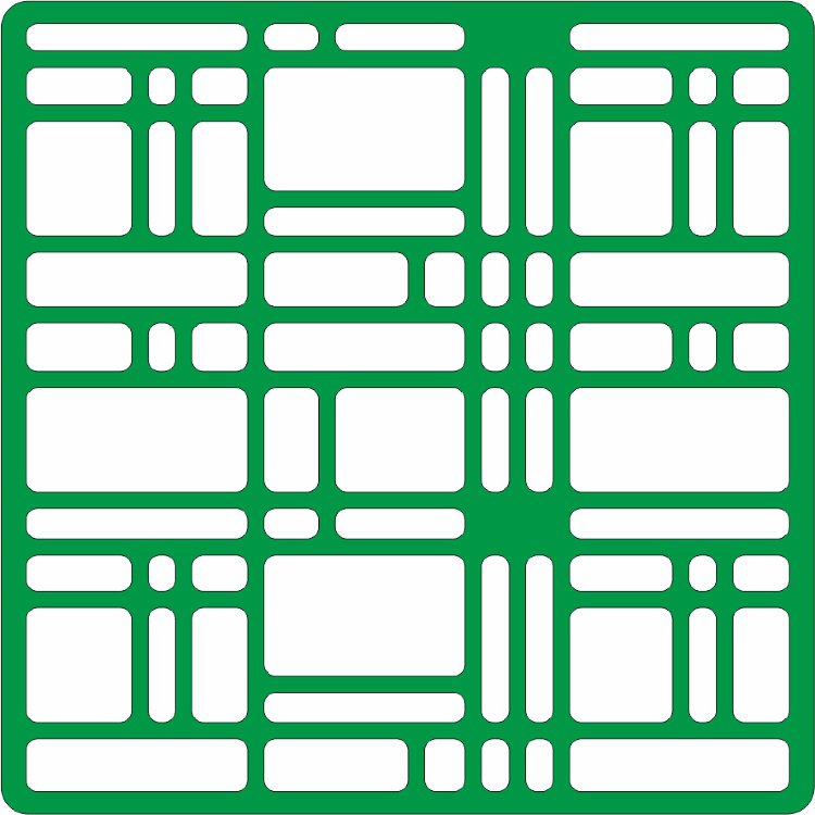 Трафарет на клеевой основе, фон 42, 15*15 см