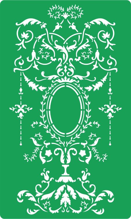 Трафарет на клеевой основе Узор-7, 15*25 см