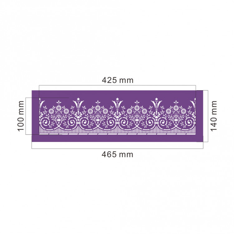 Кондитерский трафарет (mesh трафарет)  MST-16