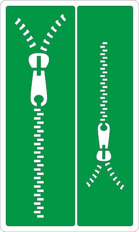 Трафарет на клеевой основе, Молнии, 12*20 см