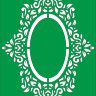 Трафарет на клеевой основе Рамка ажурная, 10*15 см