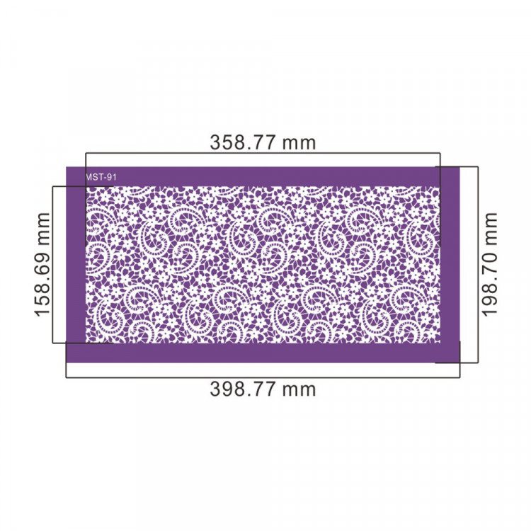 Кондитерский трафарет (mesh трафарет)  MST-91