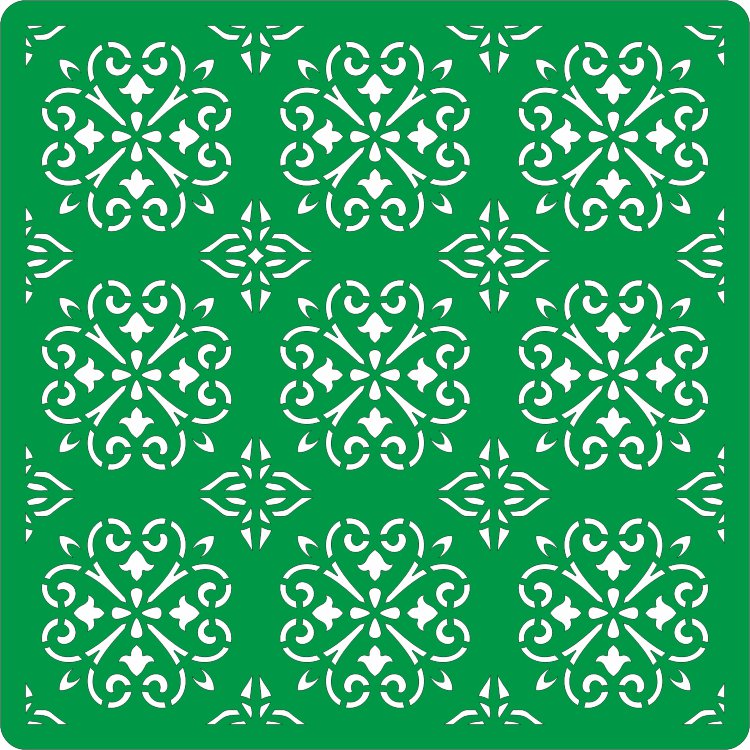 Трафарет на клеевой основе. фон 86, 15*15 см