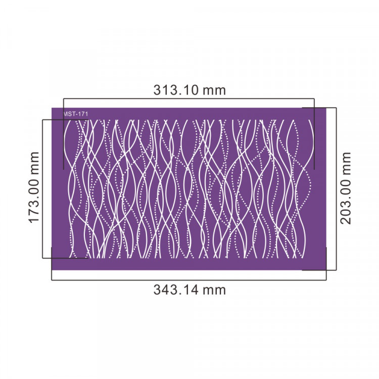 Кондитерский трафарет (mesh трафарет)  MST-171