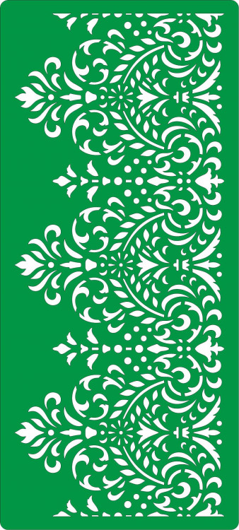 Трафарет на клеевой основе Бордюры-32, 9*20 см