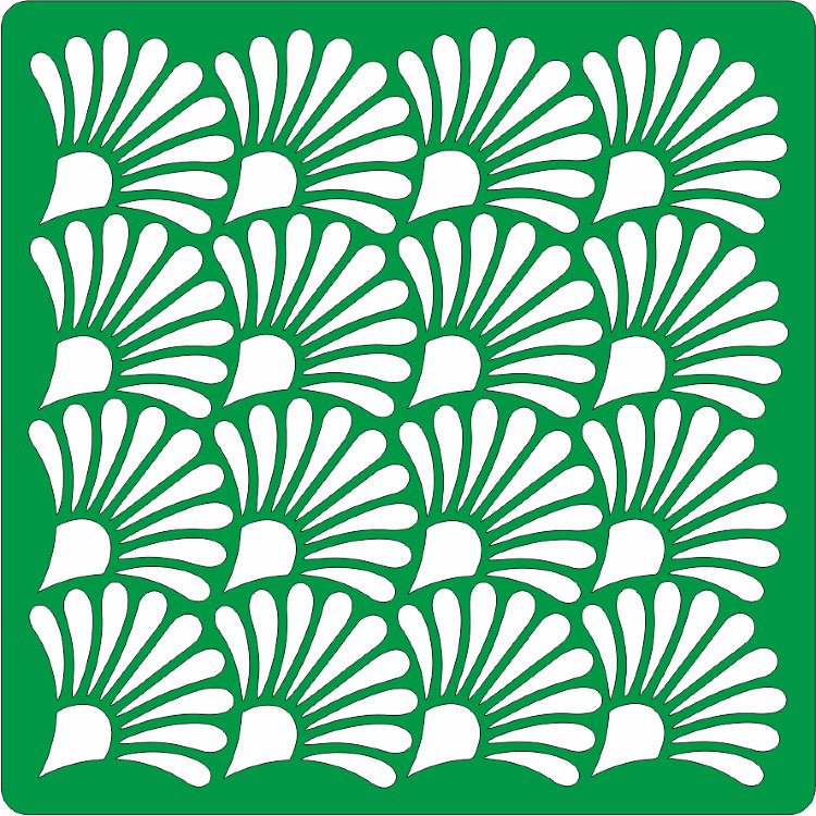 Трафарет на клеевой основе, фон 65, 15*15 см