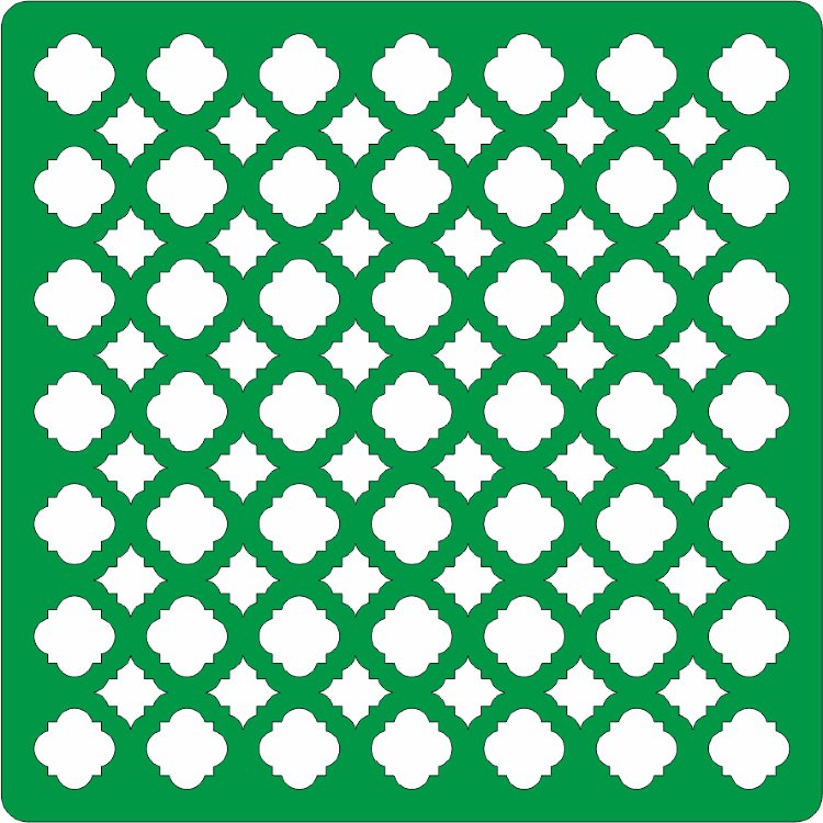 Трафарет на клеевой основе, фон 66, 15*15 см