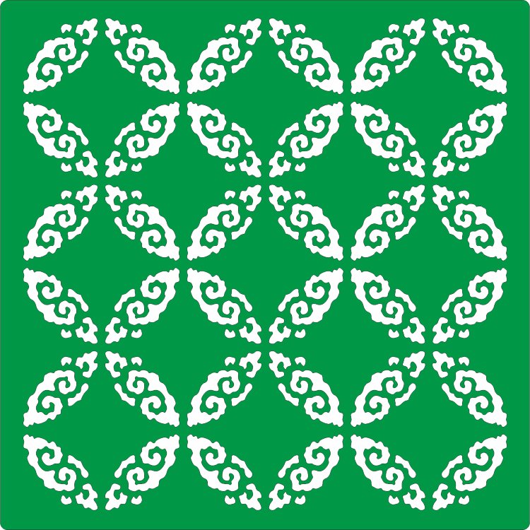 Трафарет на клеевой основе, фон 46, 15*15 см