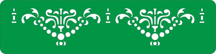 Трафарет на клеевой основе Бордюры-41, 5*20 см