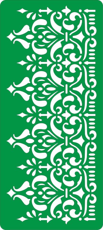 Трафарет на клеевой основе Бордюры-44, 9*20 см