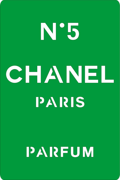 Трафарет на клеевой основе Chanel №5