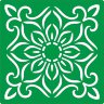 Трафарет на клеевой основе Плитка-52, 10*10 см