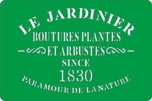 Трафарет на клеевой основе Le Jardinier, 10*15 см