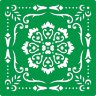 Трафарет на клеевой основе Плитка-57, 10*10 см
