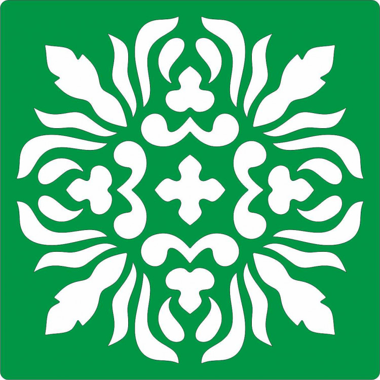 Трафарет на клеевой основе Плитка-58, 10*10 см