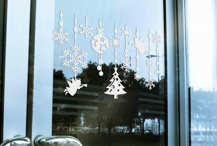 Стикер на окно Рождественская гирлянда 20х13 см